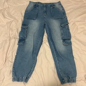 Light wash Jean joggers